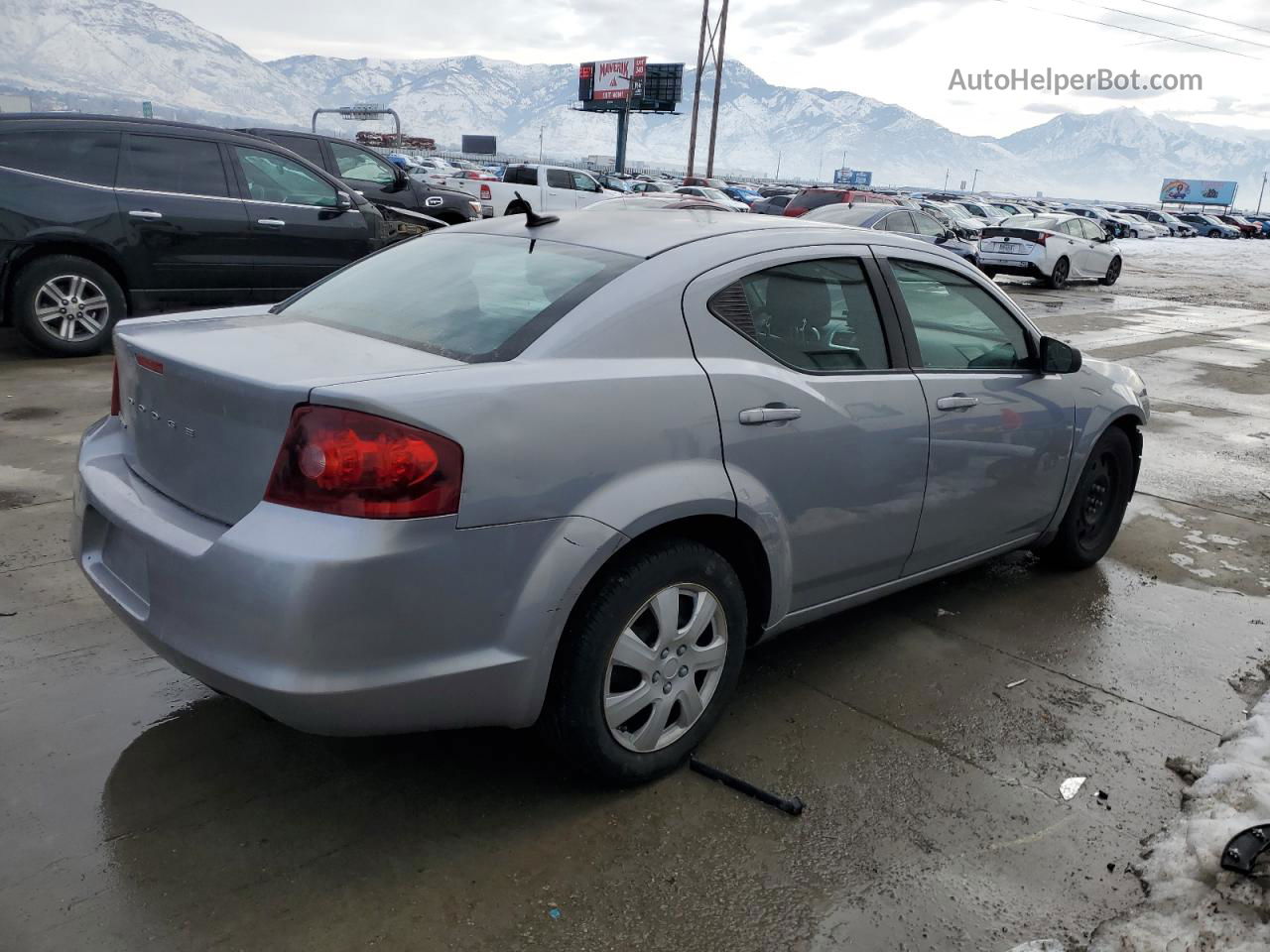 2014 Dodge Avenger Se Silver vin: 1C3CDZAB3EN113431