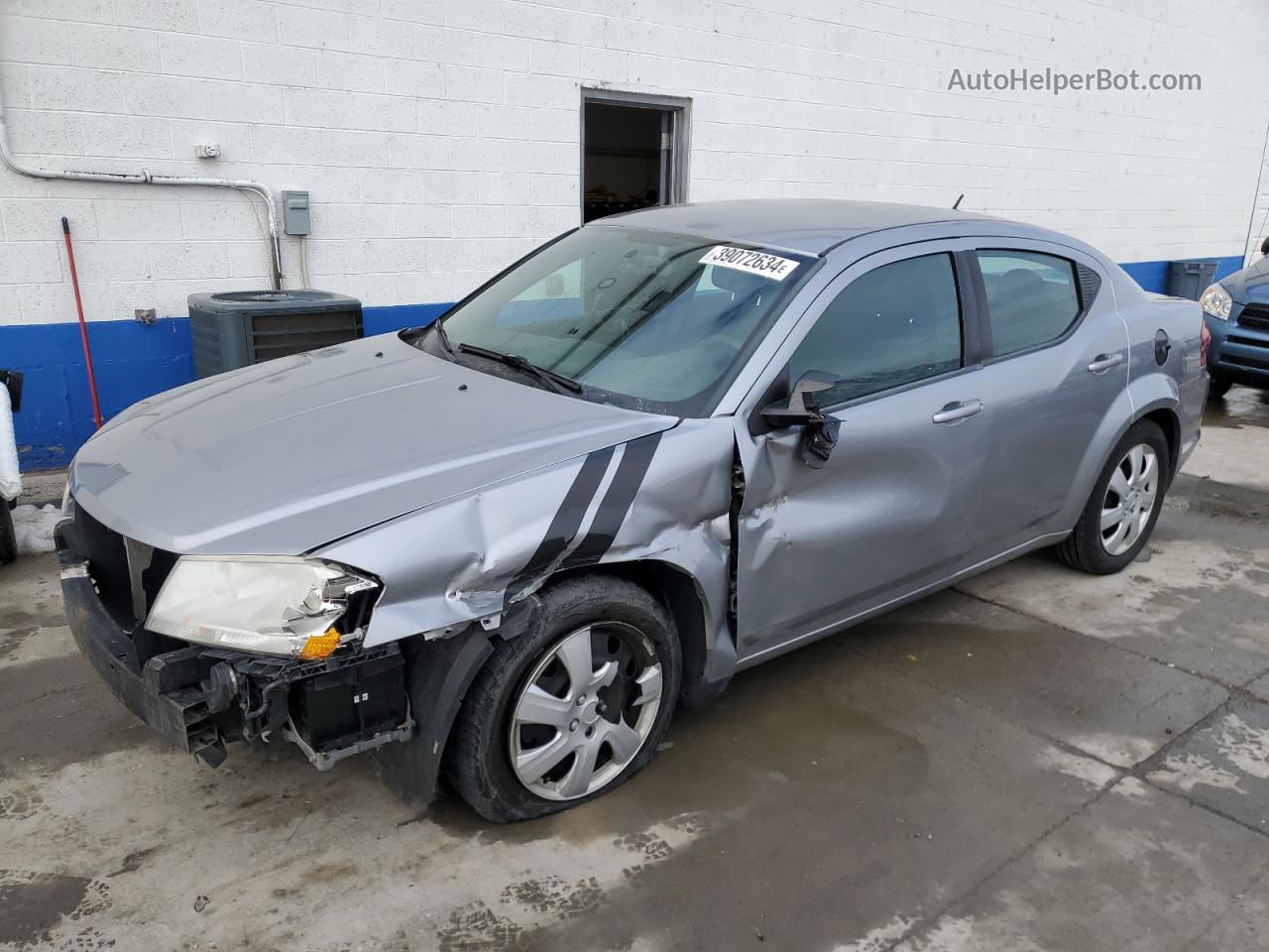 2014 Dodge Avenger Se Silver vin: 1C3CDZAB3EN113431