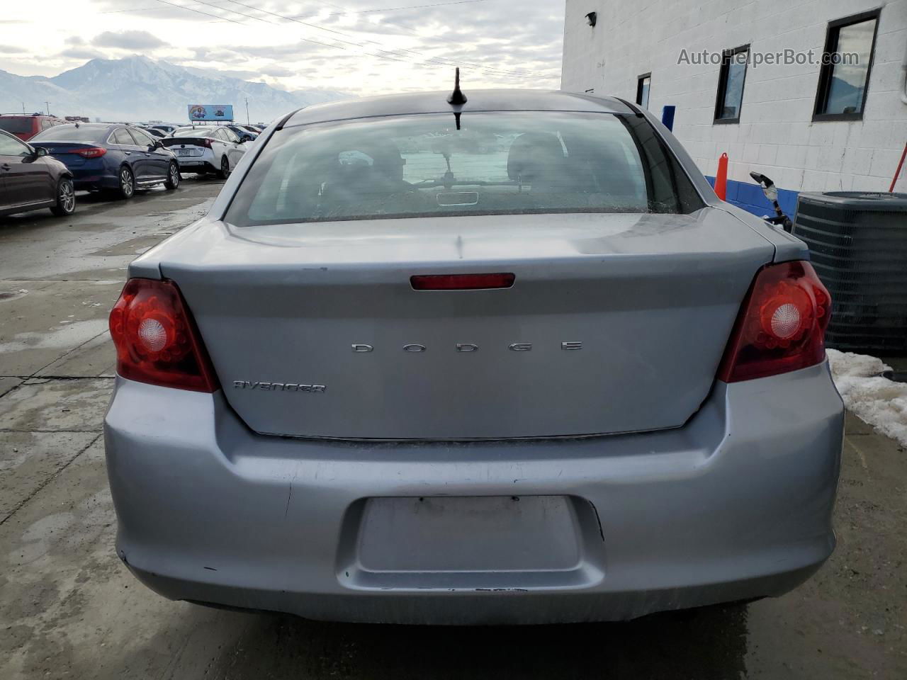 2014 Dodge Avenger Se Silver vin: 1C3CDZAB3EN113431