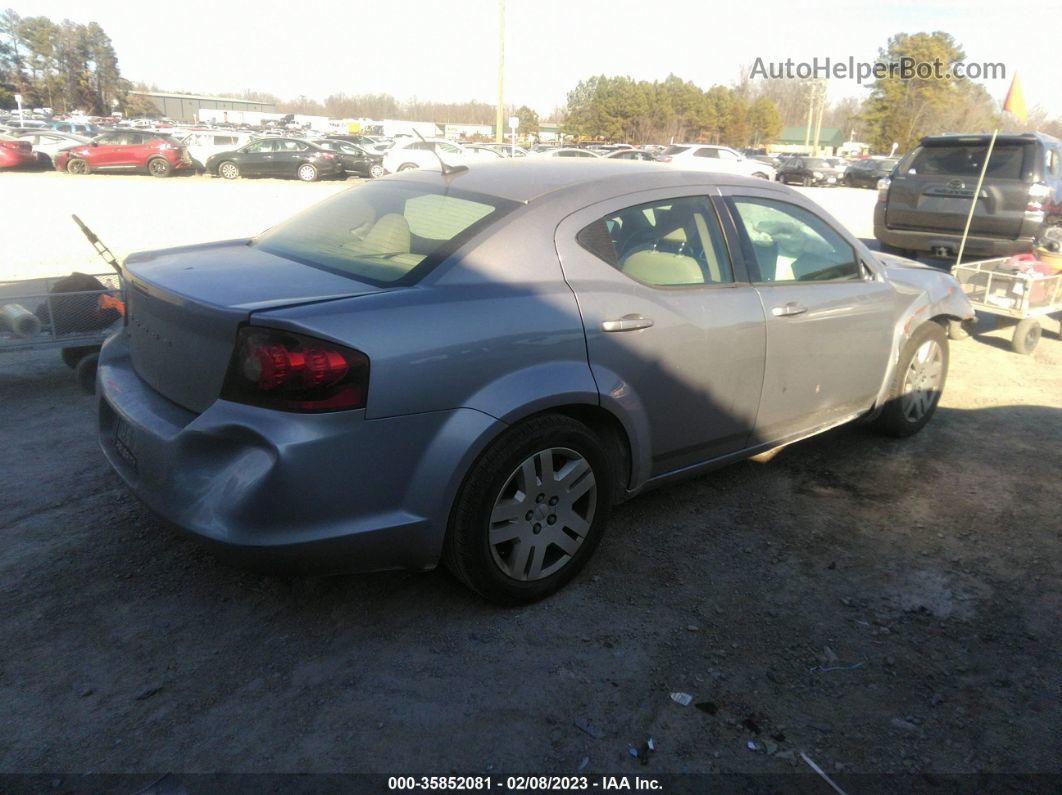 2014 Dodge Avenger Se Gray vin: 1C3CDZAB3EN125966