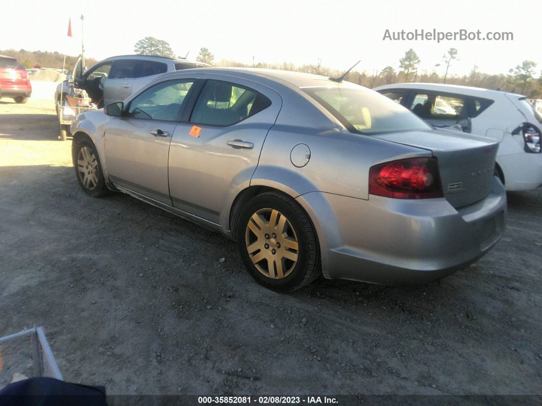 2014 Dodge Avenger Se Gray vin: 1C3CDZAB3EN125966