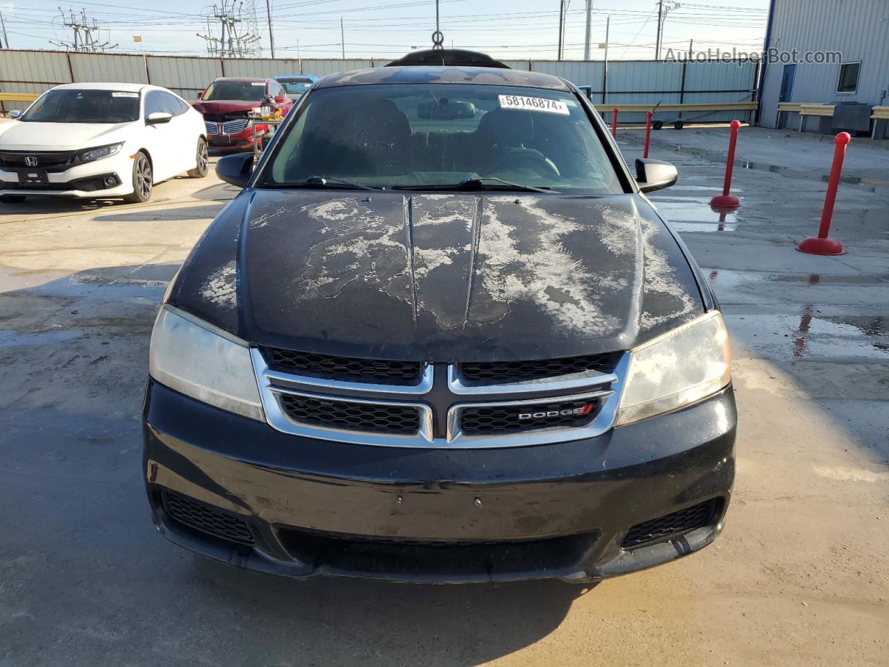 2014 Dodge Avenger Se Black vin: 1C3CDZAB3EN138247