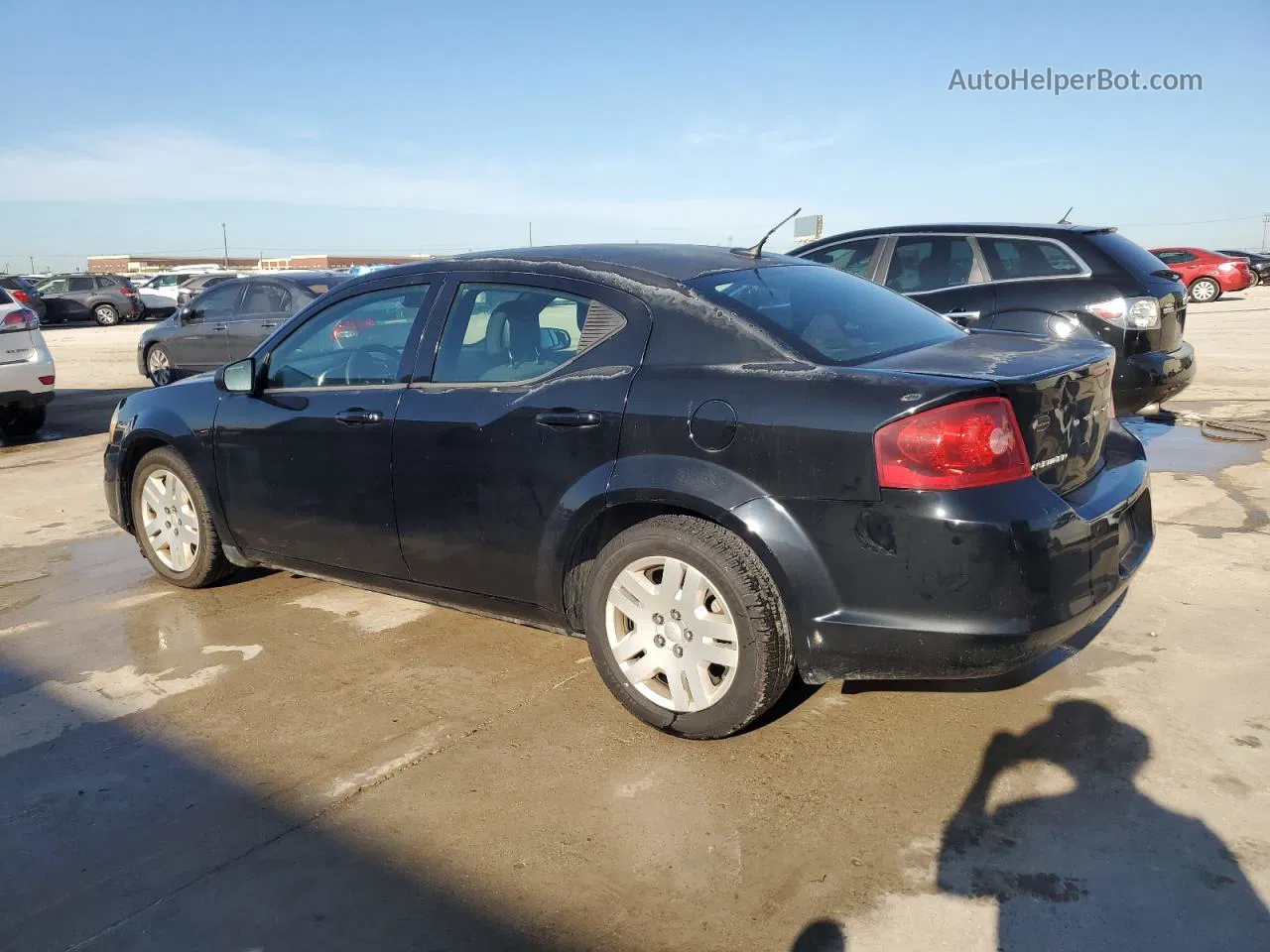 2014 Dodge Avenger Se Black vin: 1C3CDZAB3EN138247