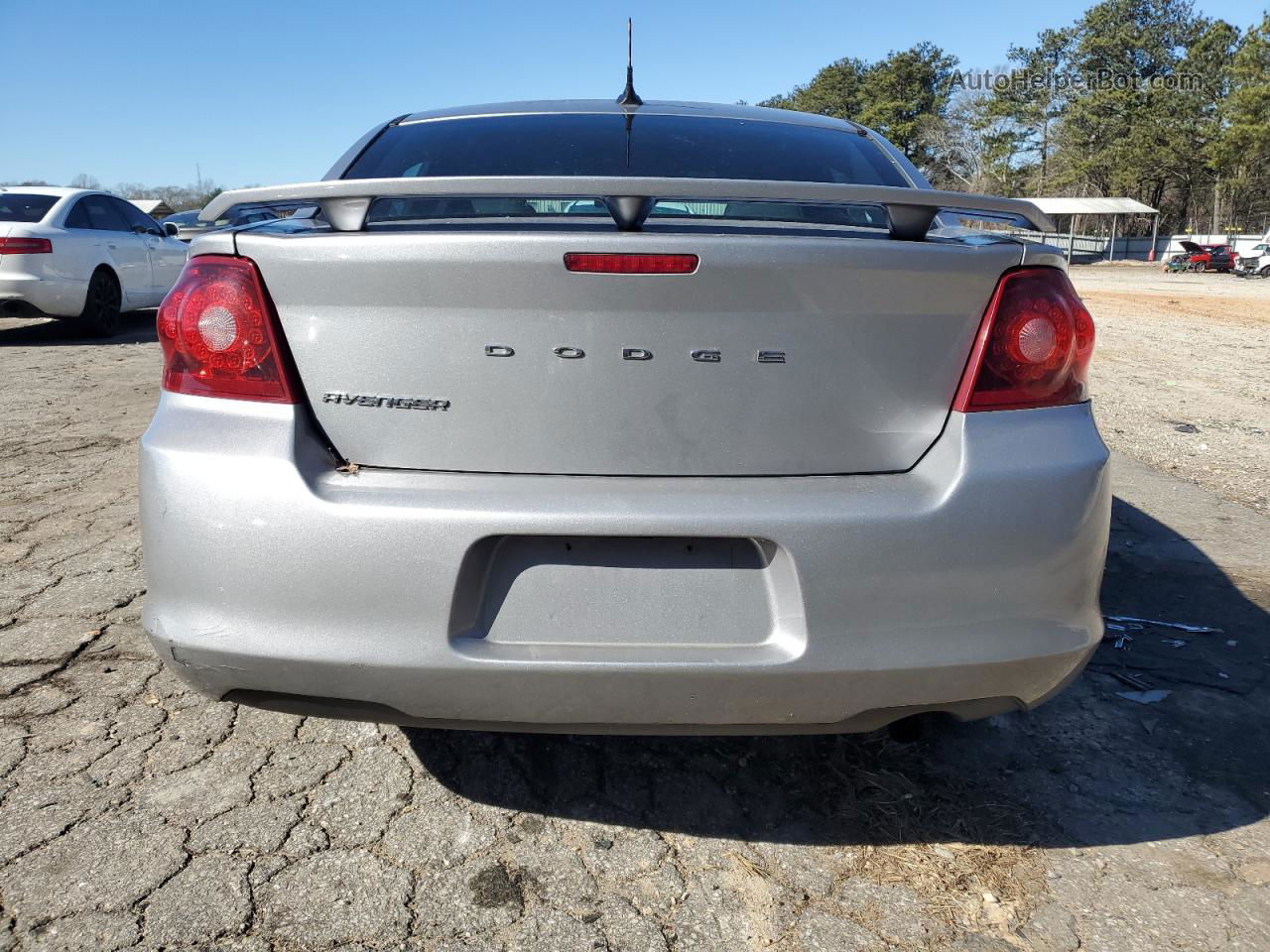 2014 Dodge Avenger Se Silver vin: 1C3CDZAB3EN144341