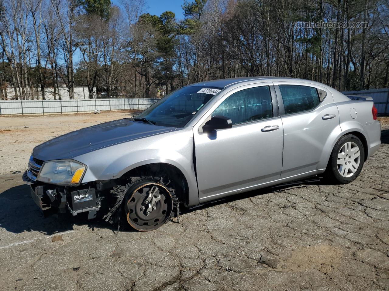 2014 Dodge Avenger Se Серебряный vin: 1C3CDZAB3EN144341