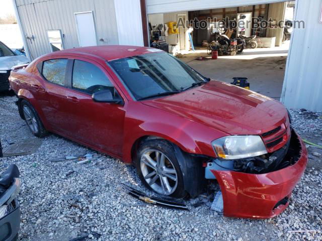 2014 Dodge Avenger Se Red vin: 1C3CDZAB3EN149376