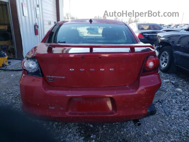 2014 Dodge Avenger Se Red vin: 1C3CDZAB3EN149376