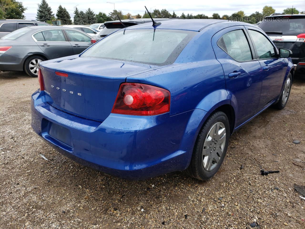 2014 Dodge Avenger Se Blue vin: 1C3CDZAB3EN162404