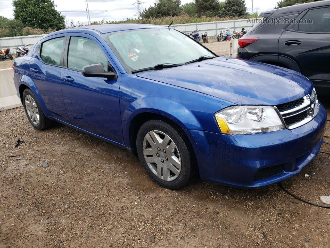 2014 Dodge Avenger Se Blue vin: 1C3CDZAB3EN162404