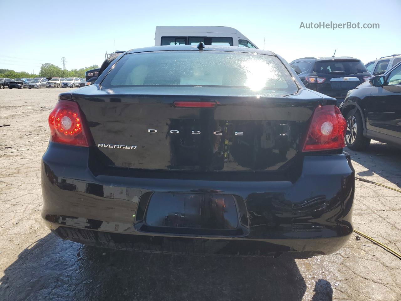 2014 Dodge Avenger Se Black vin: 1C3CDZAB3EN166307