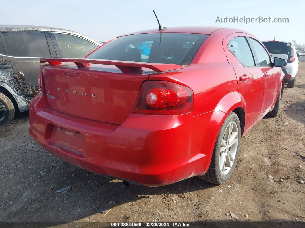 2014 Dodge Avenger Se Red vin: 1C3CDZAB3EN174391