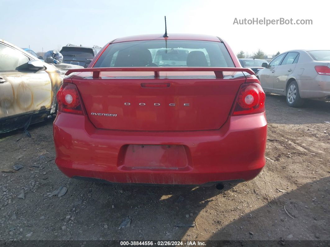 2014 Dodge Avenger Se Red vin: 1C3CDZAB3EN174391