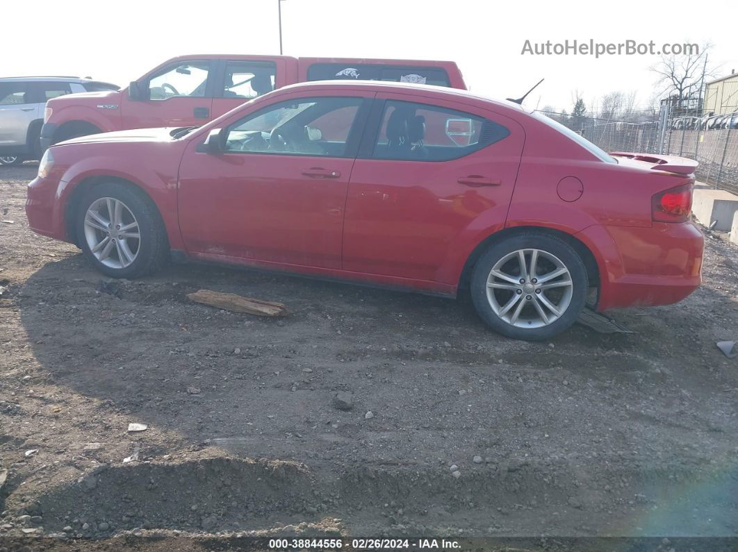 2014 Dodge Avenger Se Red vin: 1C3CDZAB3EN174391