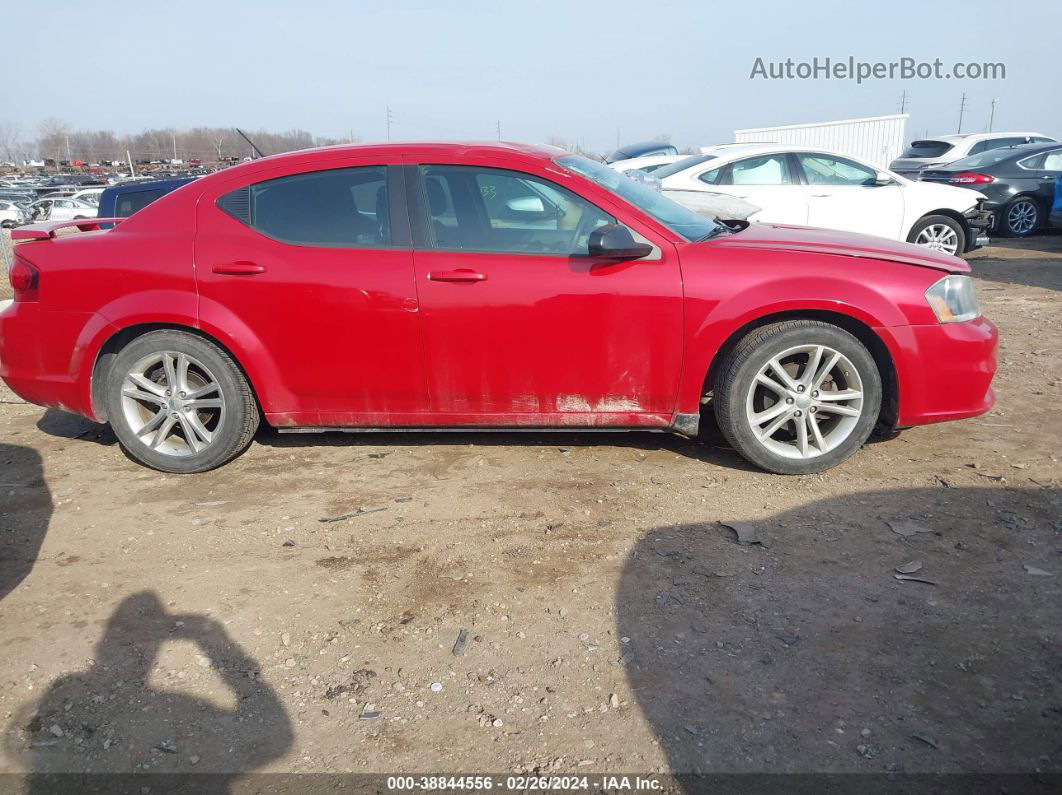 2014 Dodge Avenger Se Red vin: 1C3CDZAB3EN174391