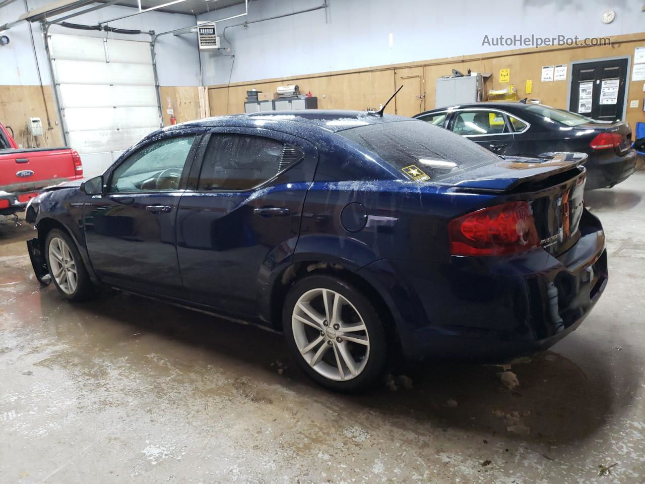 2014 Dodge Avenger Se Blue vin: 1C3CDZAB3EN182880