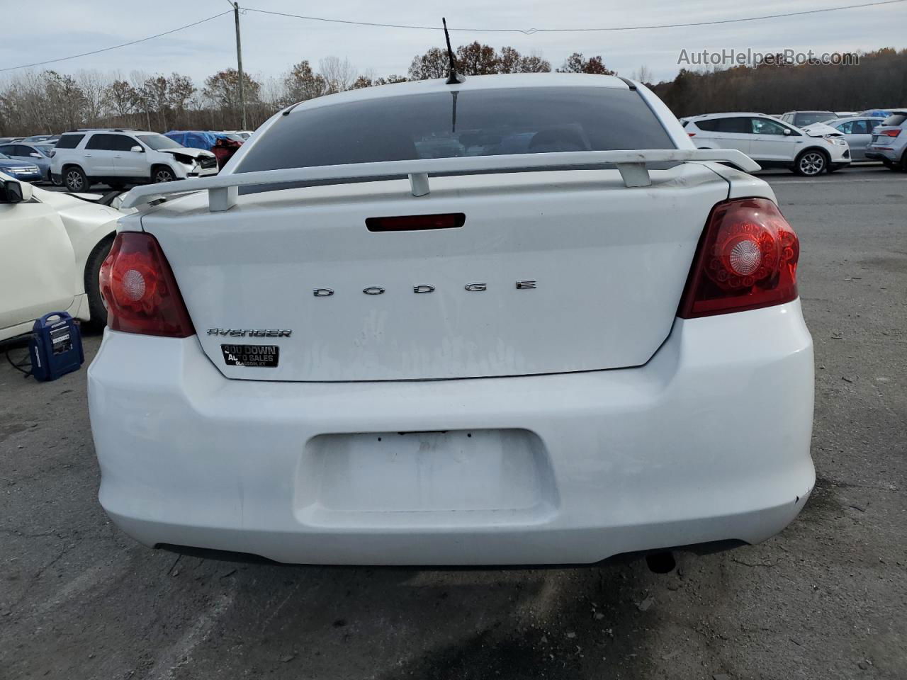 2014 Dodge Avenger Se Белый vin: 1C3CDZAB3EN188002