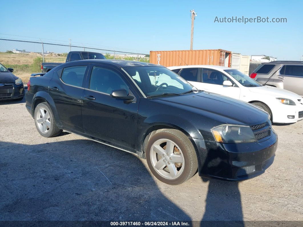 2014 Dodge Avenger Se Black vin: 1C3CDZAB3EN190204