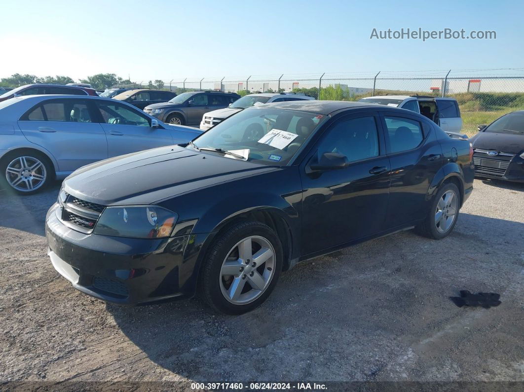 2014 Dodge Avenger Se Black vin: 1C3CDZAB3EN190204