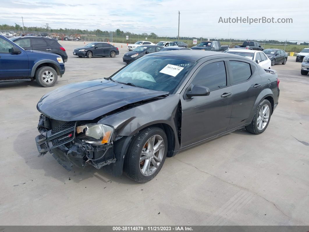 2014 Dodge Avenger Se Gray vin: 1C3CDZAB3EN202092