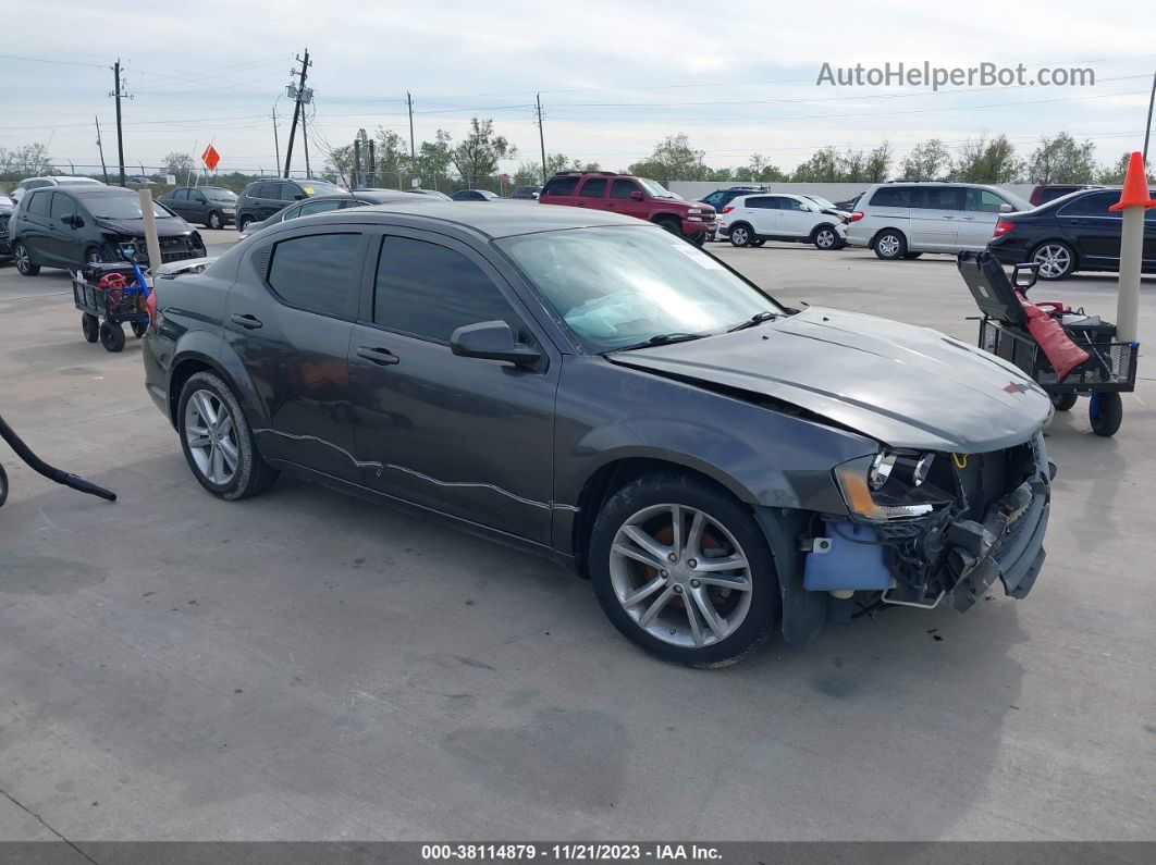 2014 Dodge Avenger Se Gray vin: 1C3CDZAB3EN202092