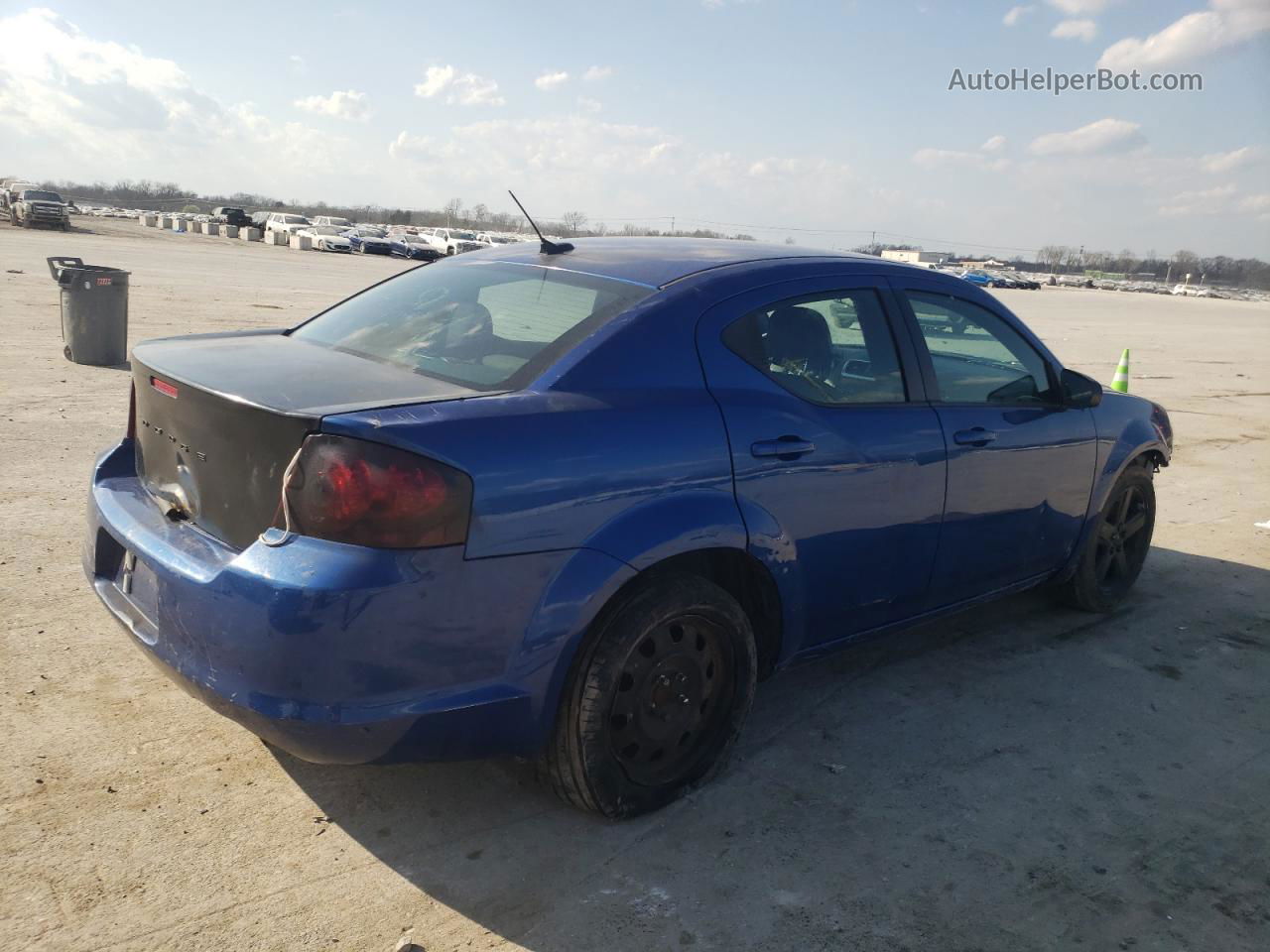 2014 Dodge Avenger Se Blue vin: 1C3CDZAB3EN218647