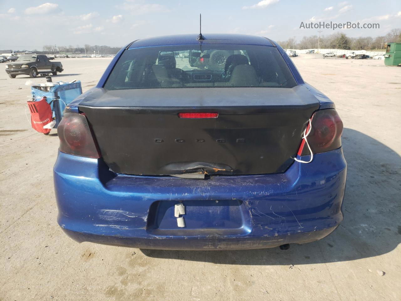 2014 Dodge Avenger Se Blue vin: 1C3CDZAB3EN218647