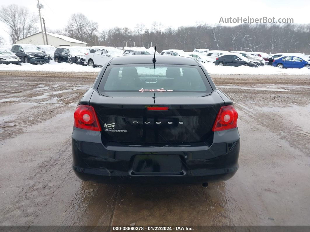 2014 Dodge Avenger Se Black vin: 1C3CDZAB3EN222357