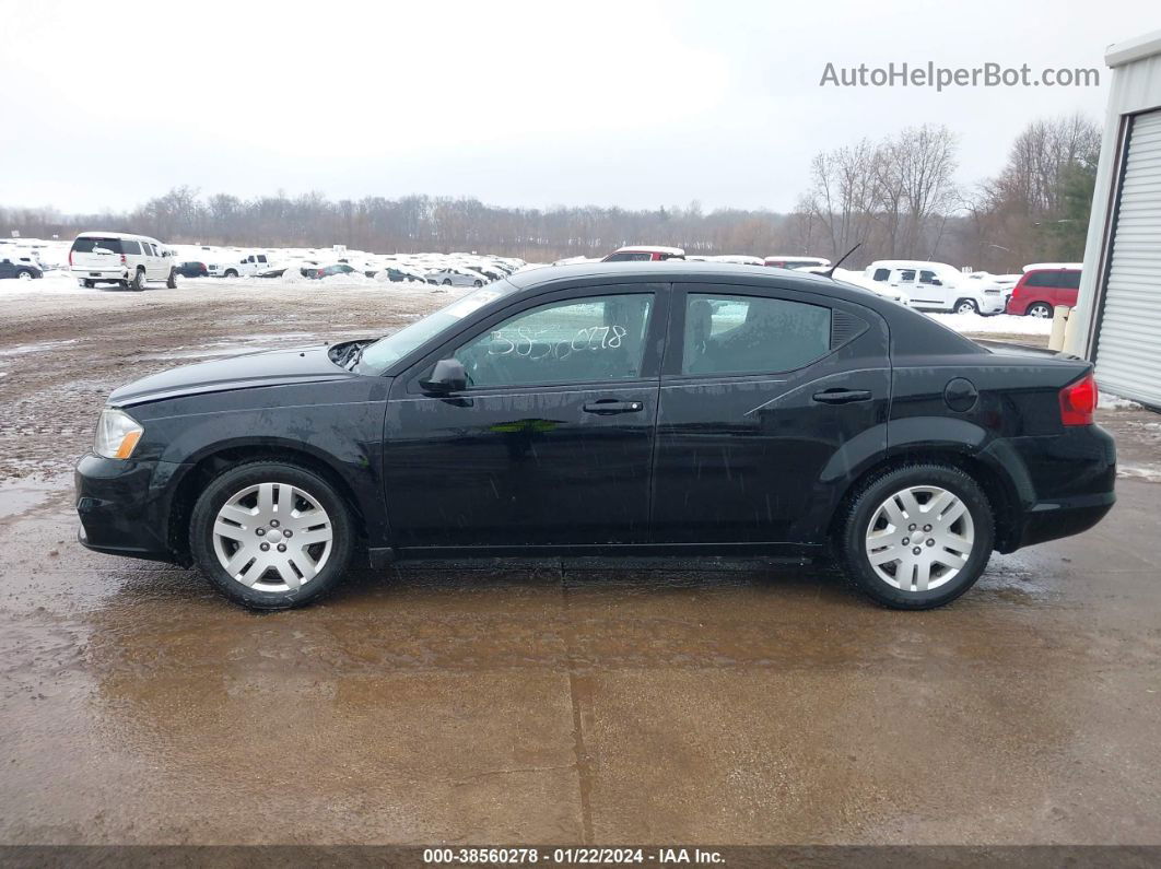 2014 Dodge Avenger Se Black vin: 1C3CDZAB3EN222357