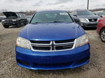 2014 Dodge Avenger Se Blue vin: 1C3CDZAB4EN104012