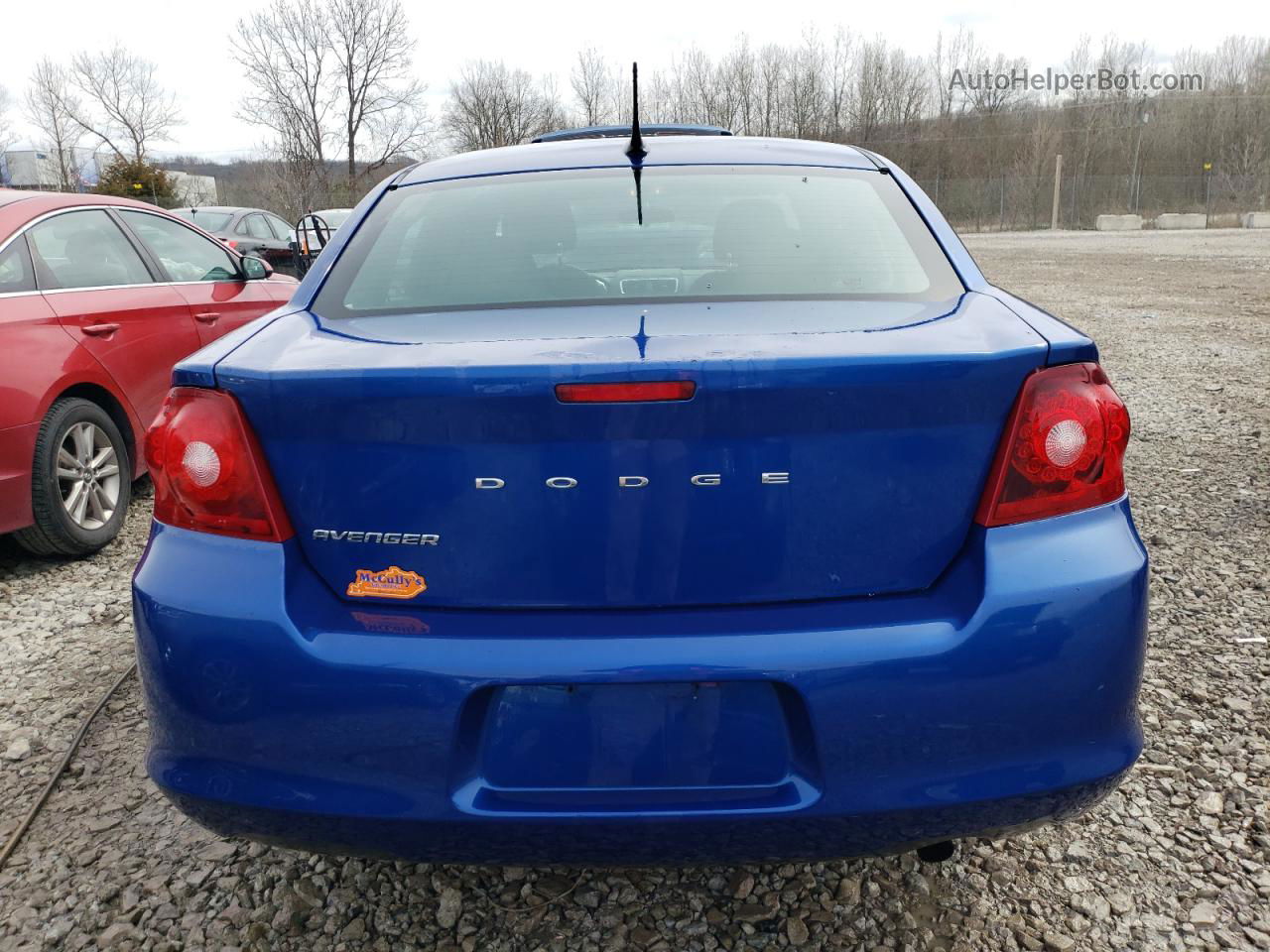 2014 Dodge Avenger Se Синий vin: 1C3CDZAB4EN104012