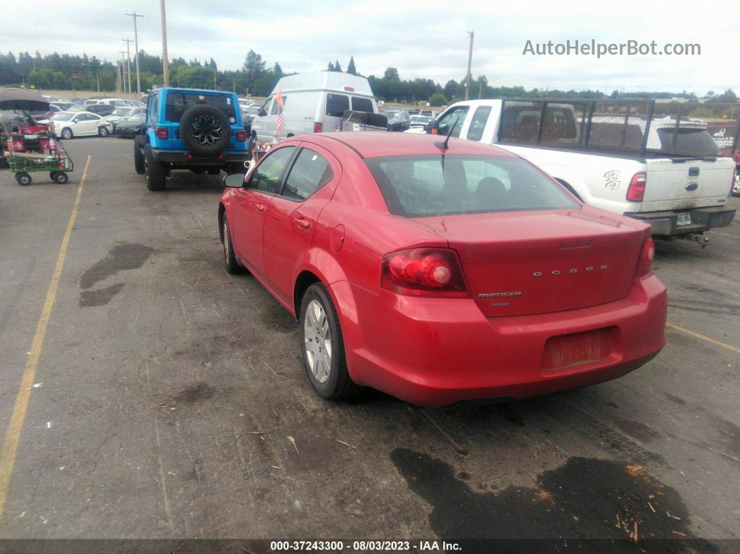 2014 Dodge Avenger   Red vin: 1C3CDZAB4EN108321