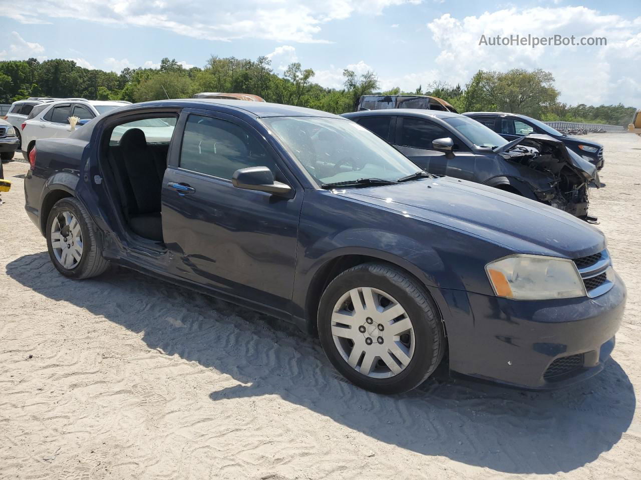 2014 Dodge Avenger Se Blue vin: 1C3CDZAB4EN144574