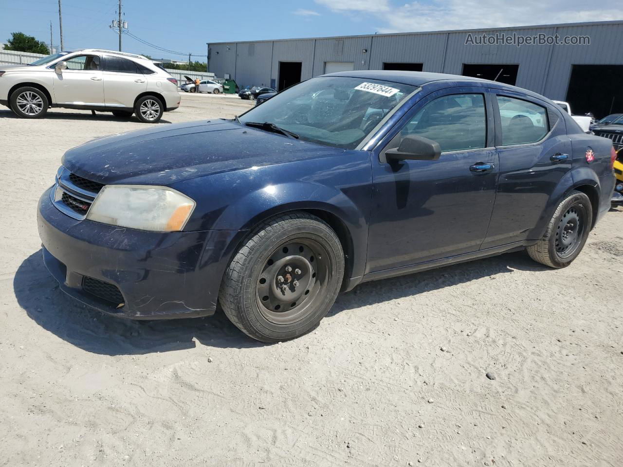 2014 Dodge Avenger Se Blue vin: 1C3CDZAB4EN144574