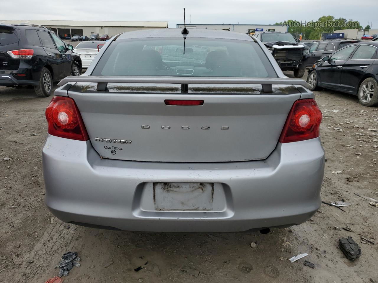 2014 Dodge Avenger Se Silver vin: 1C3CDZAB4EN155266