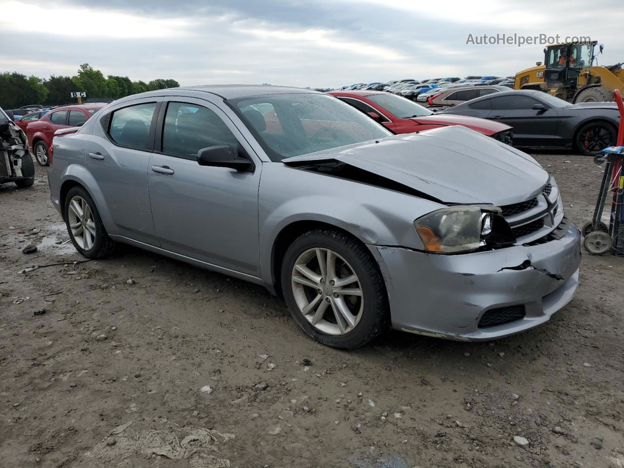 2014 Dodge Avenger Se Silver vin: 1C3CDZAB4EN155266