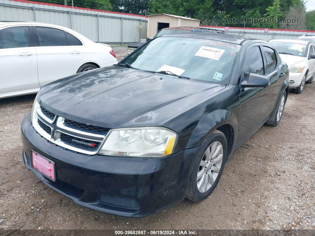 2014 Dodge Avenger Se Черный vin: 1C3CDZAB4EN160323