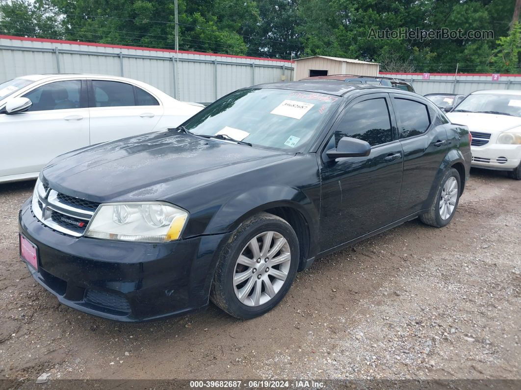 2014 Dodge Avenger Se Черный vin: 1C3CDZAB4EN160323