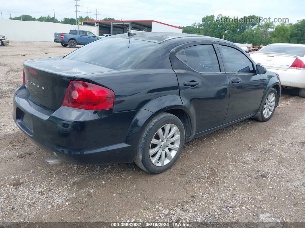 2014 Dodge Avenger Se Черный vin: 1C3CDZAB4EN160323