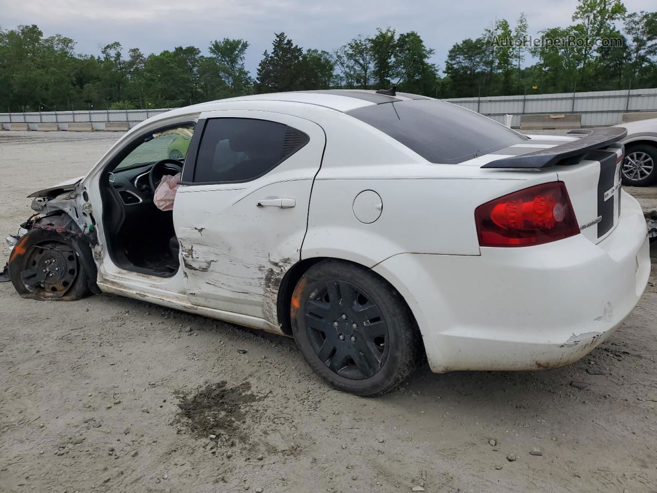 2014 Dodge Avenger Se White vin: 1C3CDZAB4EN169118