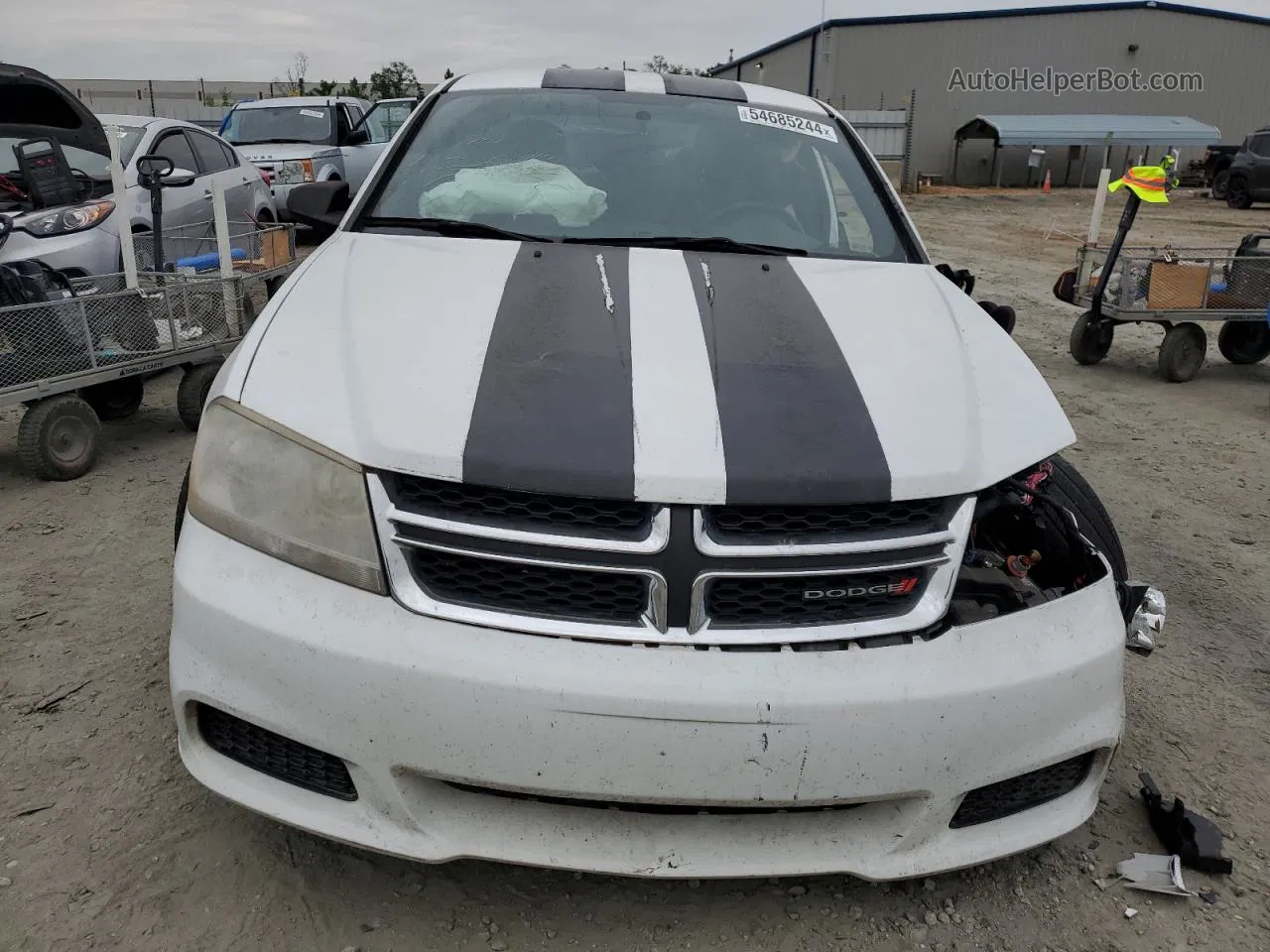 2014 Dodge Avenger Se White vin: 1C3CDZAB4EN169118