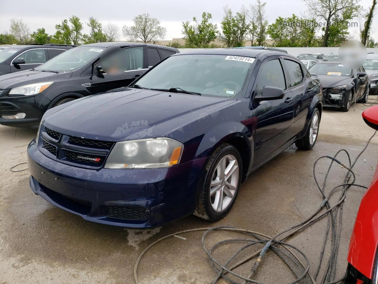 2014 Dodge Avenger Se Blue vin: 1C3CDZAB4EN193631