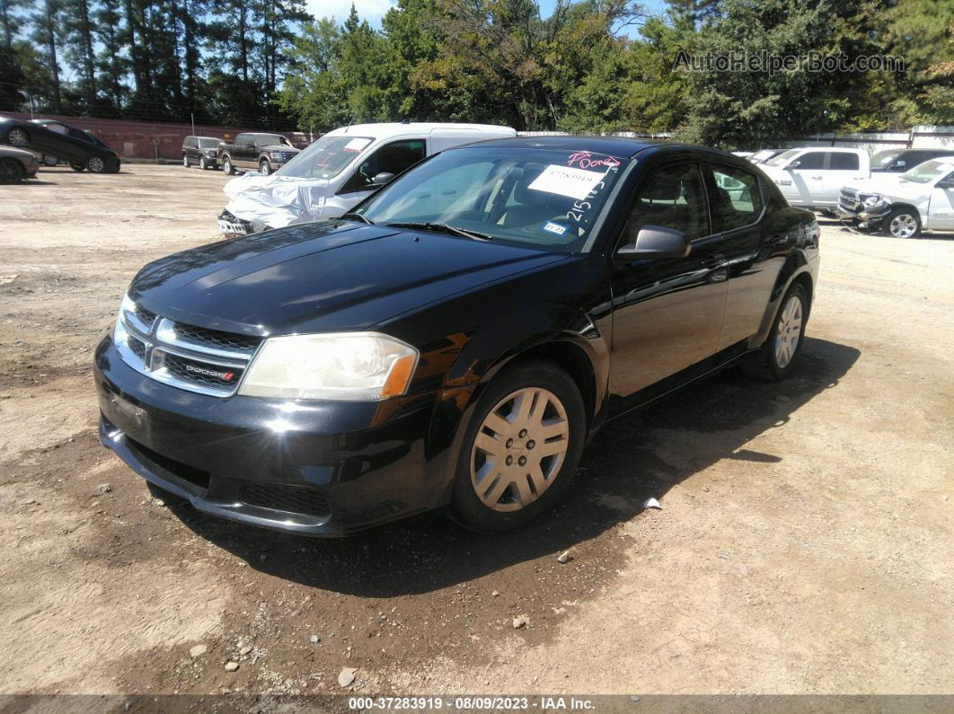 2014 Dodge Avenger Se Черный vin: 1C3CDZAB4EN215983