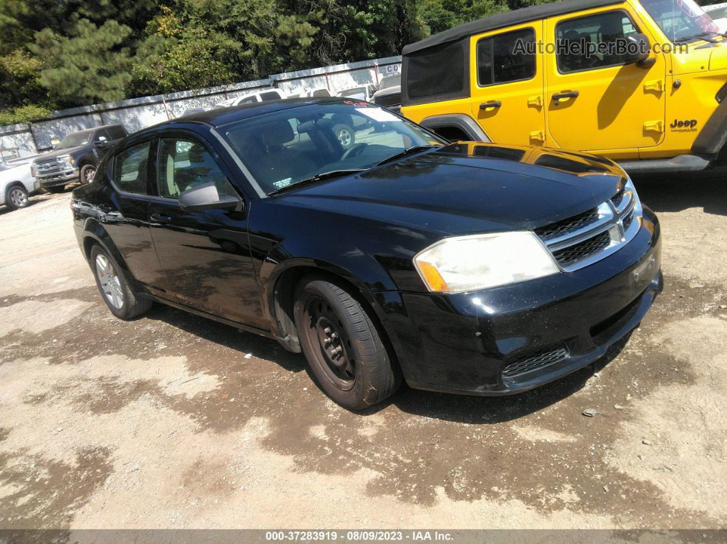 2014 Dodge Avenger Se Черный vin: 1C3CDZAB4EN215983