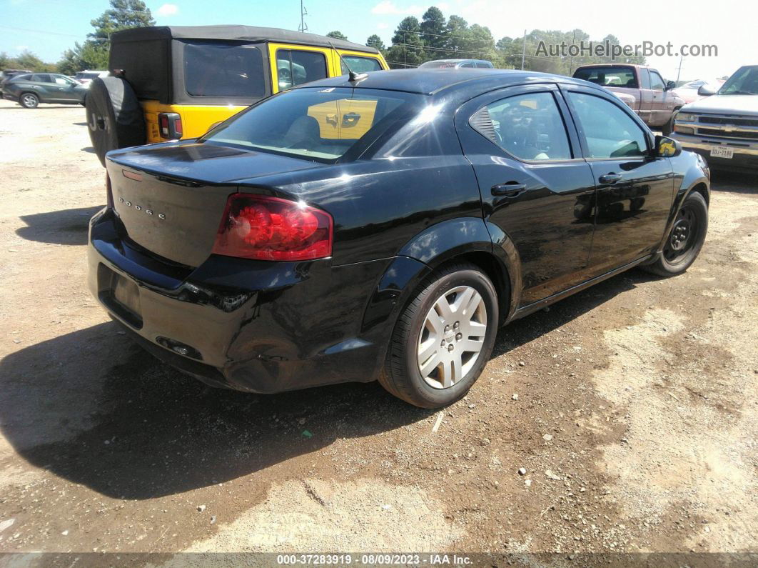 2014 Dodge Avenger Se Черный vin: 1C3CDZAB4EN215983