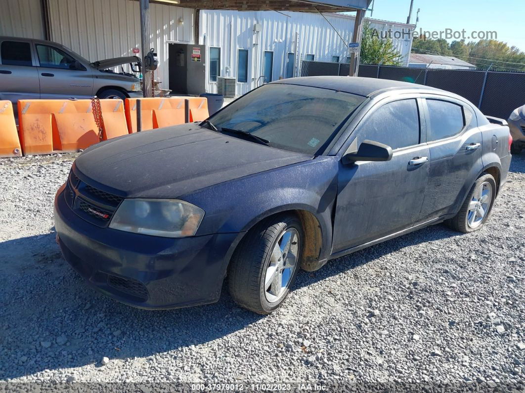 2014 Dodge Avenger Se Dark Blue vin: 1C3CDZAB4EN224344