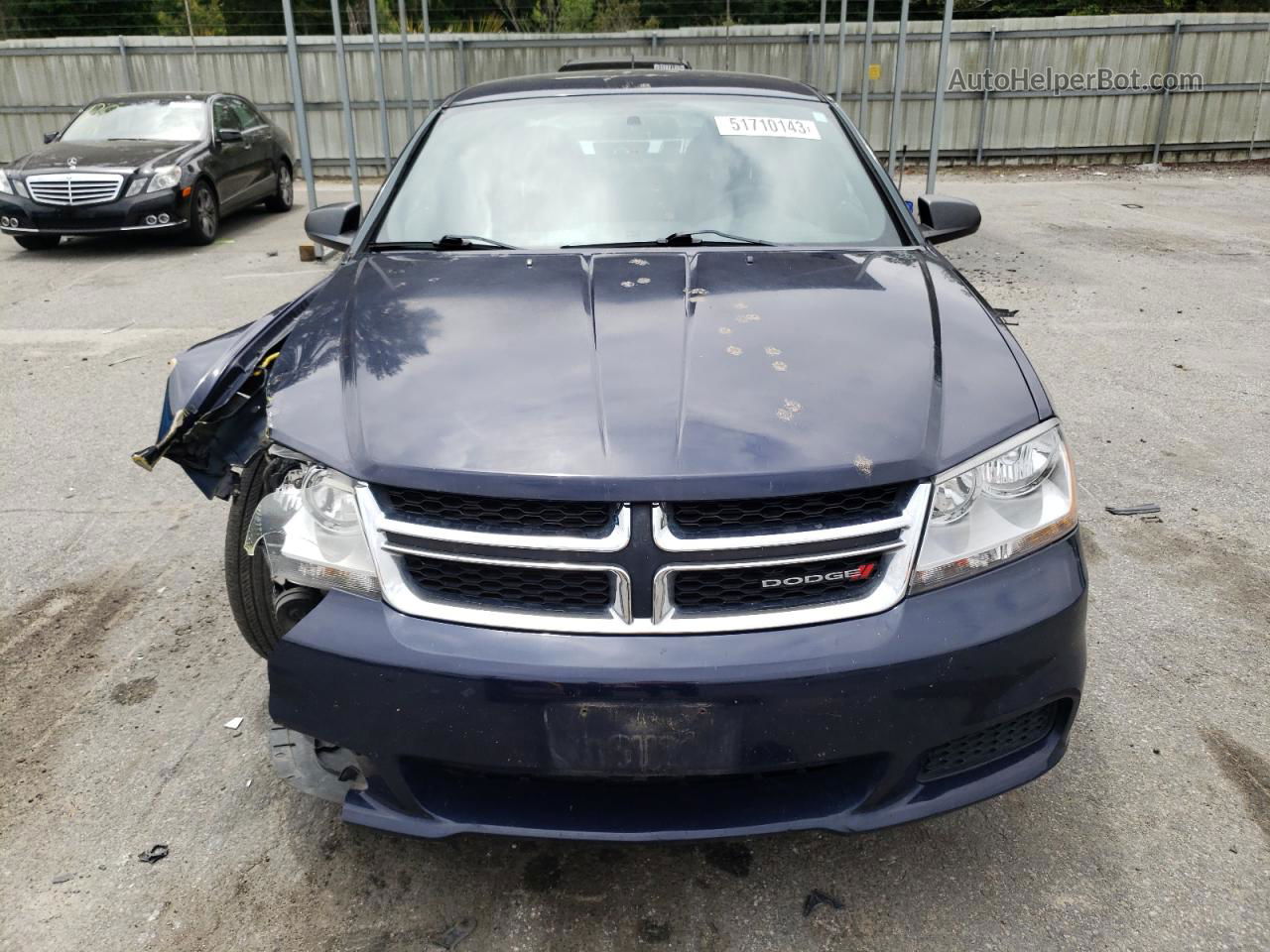 2014 Dodge Avenger Se Blue vin: 1C3CDZAB4EN237496