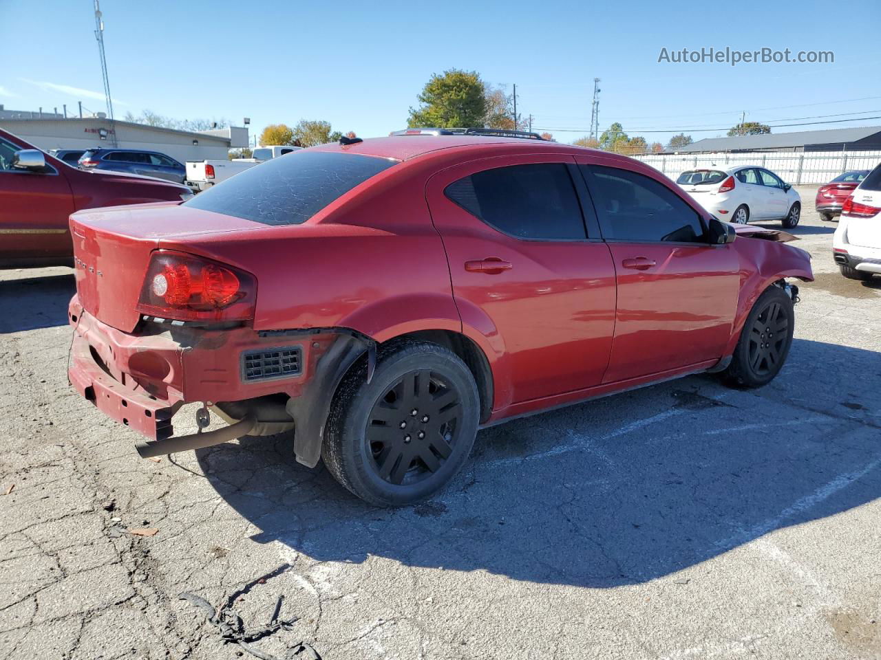 2014 Dodge Avenger Se Красный vin: 1C3CDZAB5EN110613