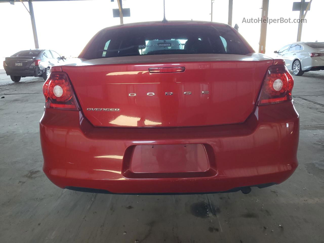 2014 Dodge Avenger Se Red vin: 1C3CDZAB5EN111633