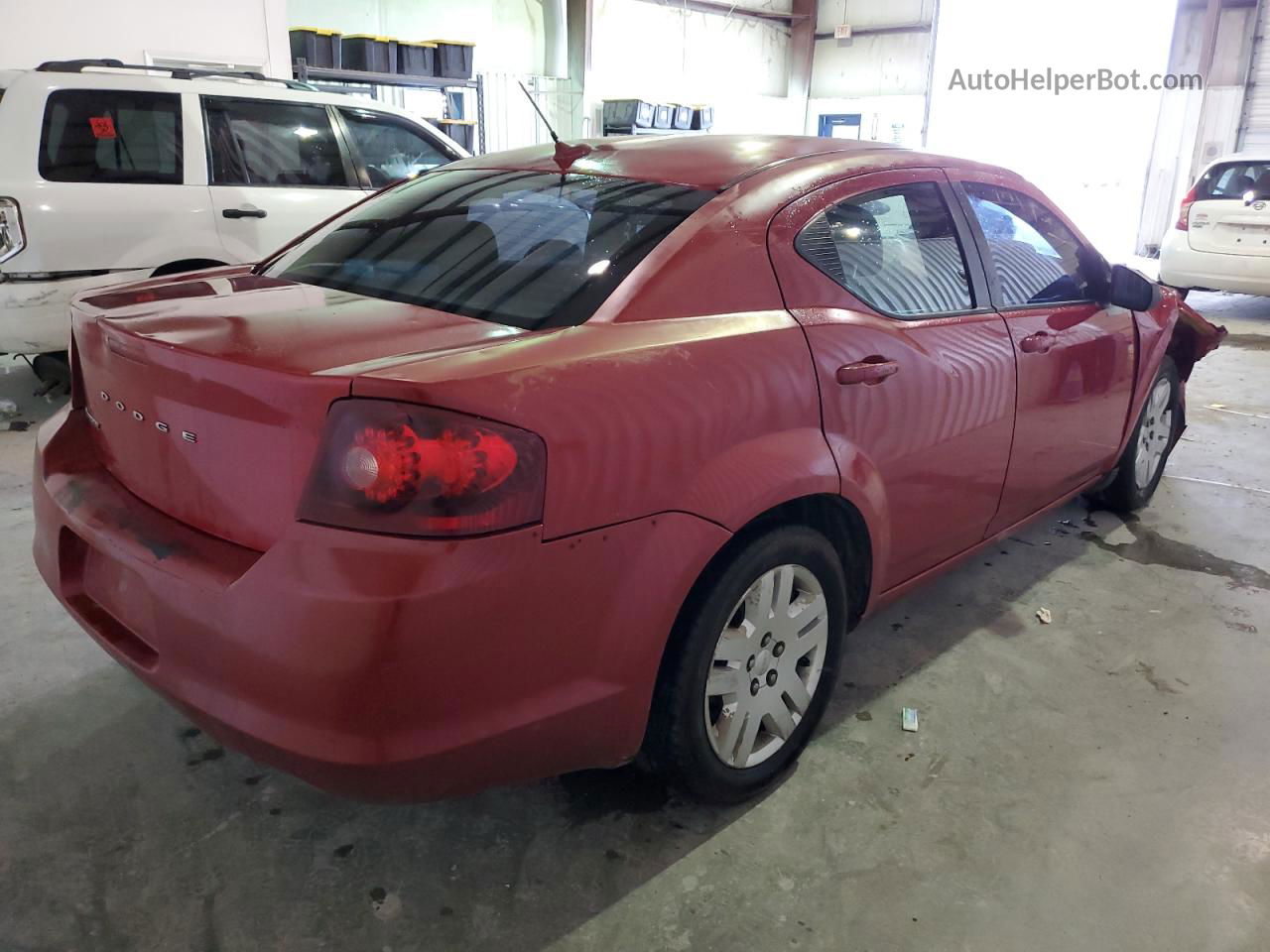 2014 Dodge Avenger Se Red vin: 1C3CDZAB5EN125919