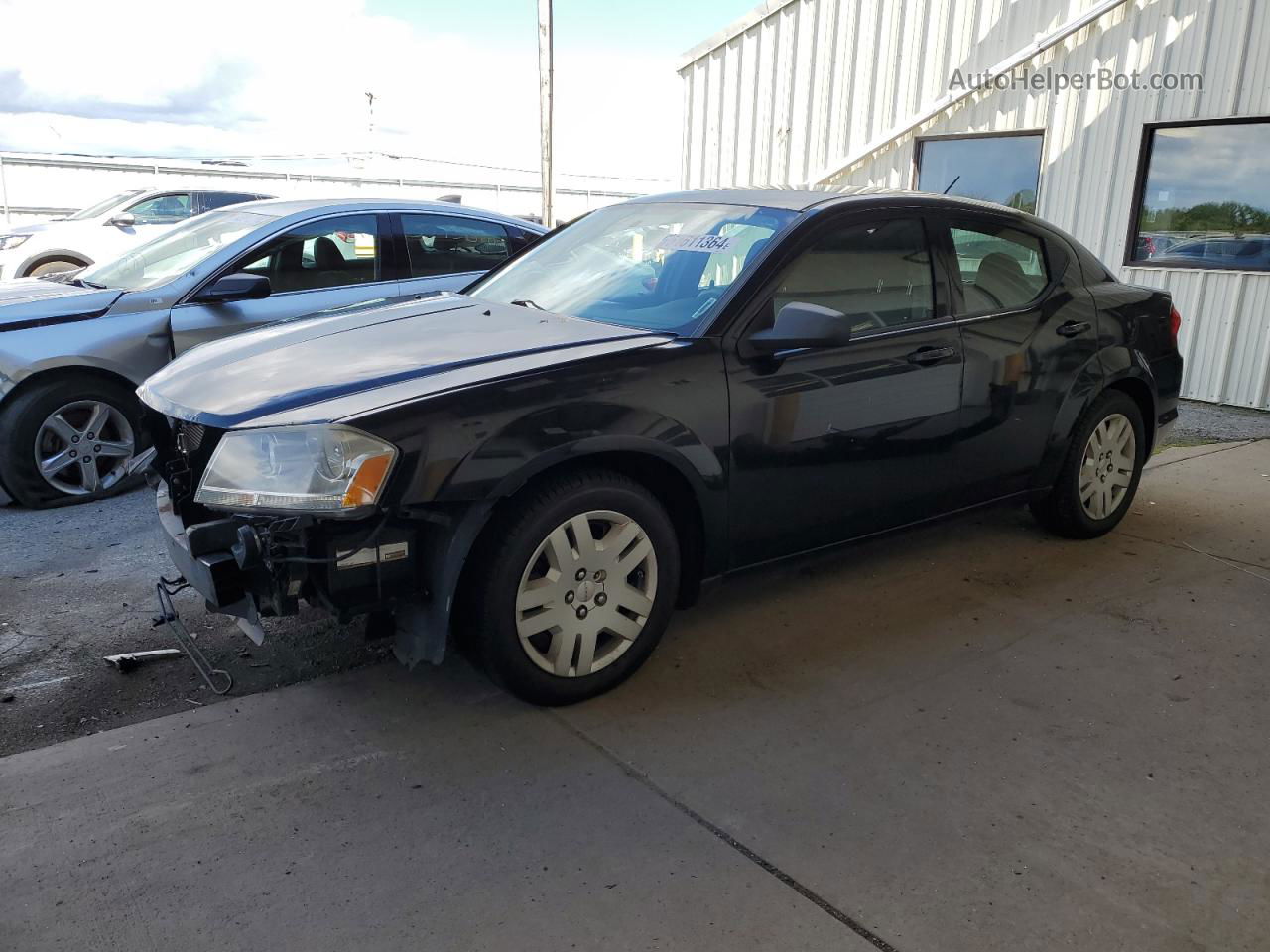 2014 Dodge Avenger Se Black vin: 1C3CDZAB5EN130974